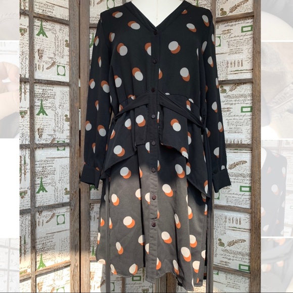 Sabie Polka Dot Dress Size Small - Picture 2 of 11